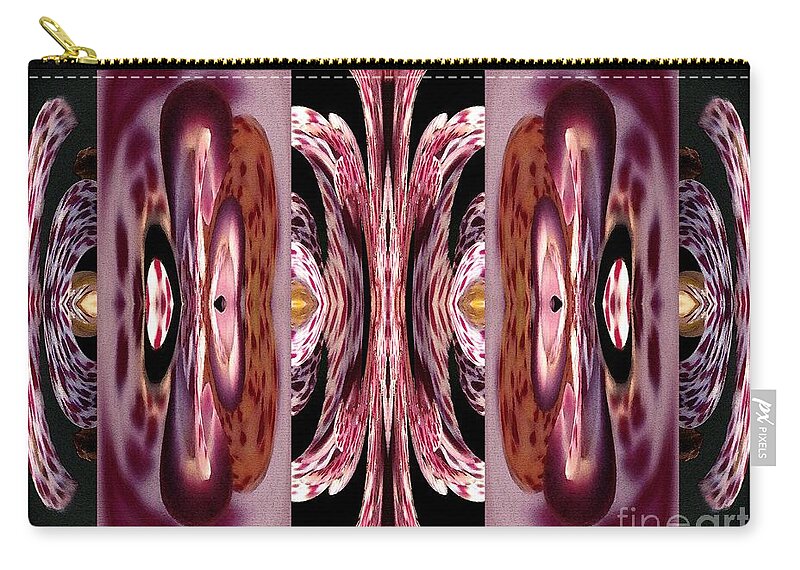 Mccombie Zip Pouch featuring the painting Empress Abstract #2 by J McCombie