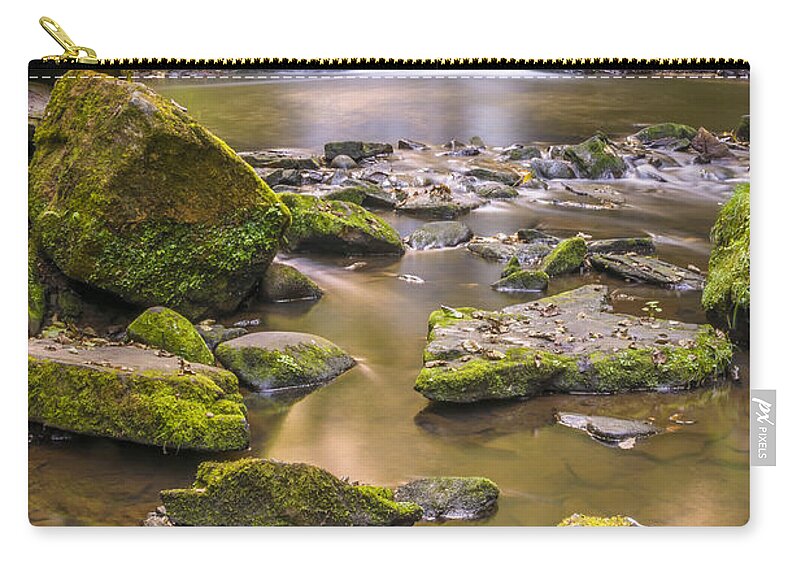 Airedale Zip Pouch featuring the photograph Goit Stock Waterfall by Mariusz Talarek
