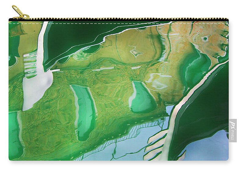 Outdoors Zip Pouch featuring the photograph Gondola On Canal #2 by Grant Faint
