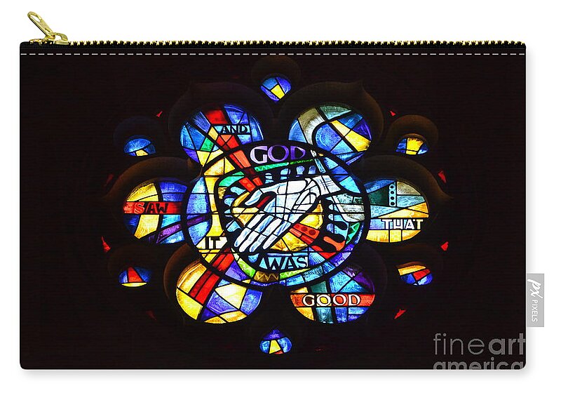 Grace Cathedral Zip Pouch featuring the photograph Grace Cathedral by Dean Ferreira