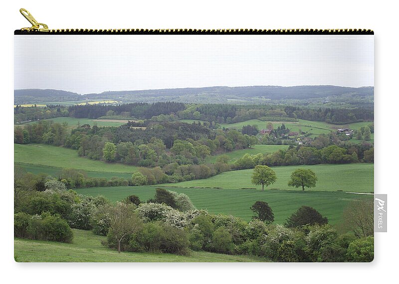 Landscape Zip Pouch featuring the photograph Green and Pleasant Land by Jayne Wilson