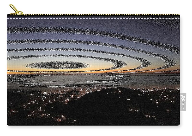 Abstract Zip Pouch featuring the photograph Halo by Nick David