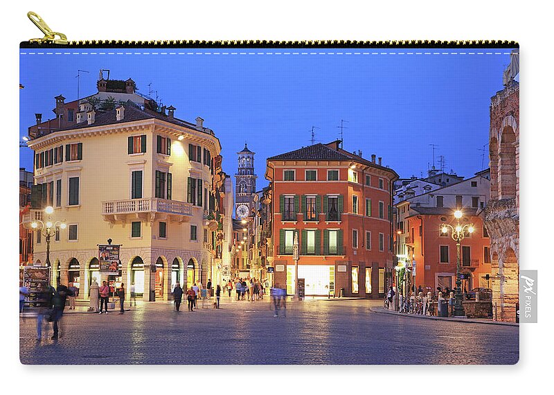 Old Town Zip Pouch featuring the photograph Italy, Verona #2 by Hiroshi Higuchi