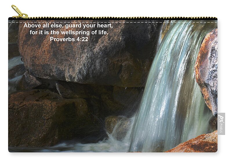 Deb Halloran Zip Pouch featuring the photograph Life's Reflections #2 by Deb Halloran