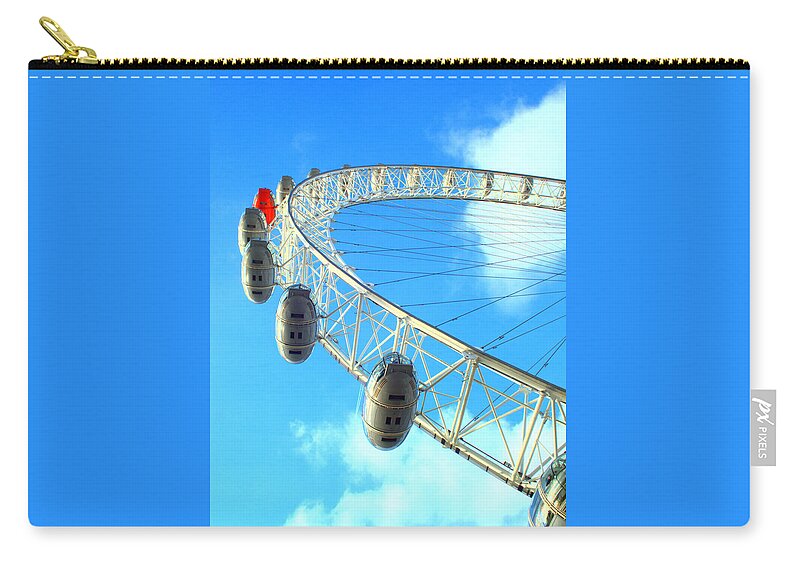 London Eye Zip Pouch featuring the photograph London Eye #2 by Yuka Kato
