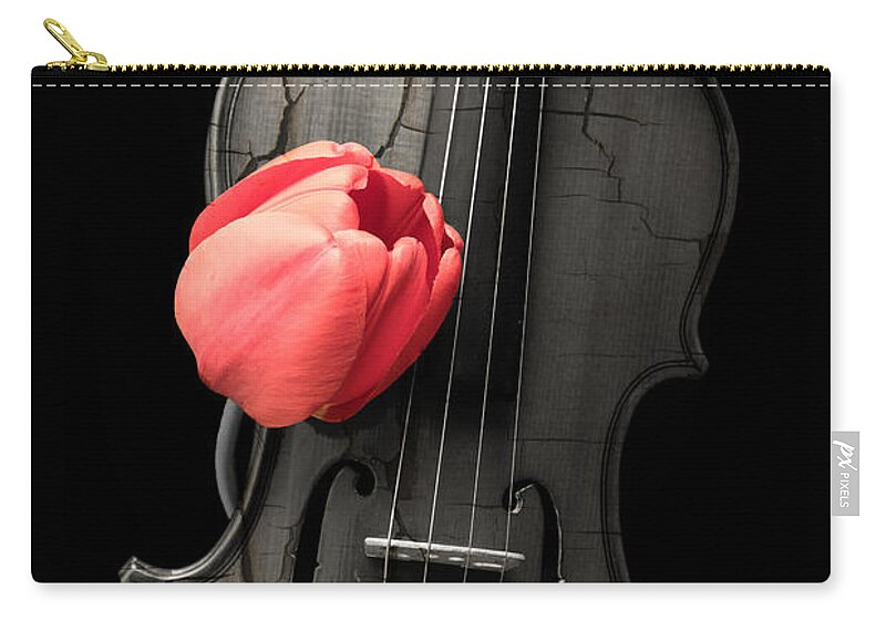 Music Zip Pouch featuring the photograph Music Lover #2 by Edward Fielding