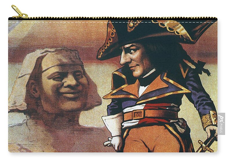 1898 Zip Pouch featuring the painting Napoleon Bonaparte #2 by Granger