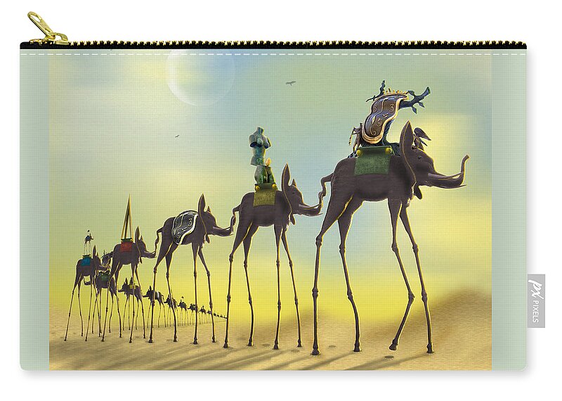 Surrealism Carry-all Pouch featuring the photograph On the Move by Mike McGlothlen