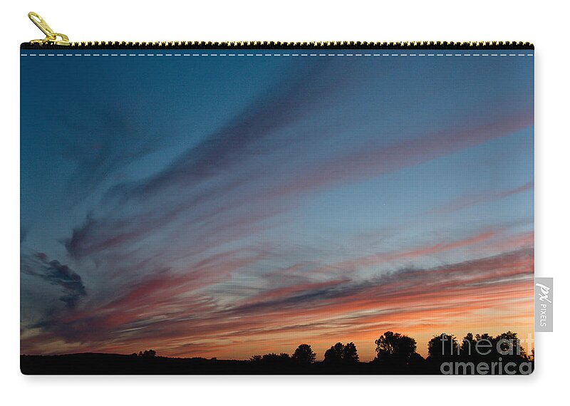 Sunset Zip Pouch featuring the photograph Painted Sky #2 by Cheryl Baxter