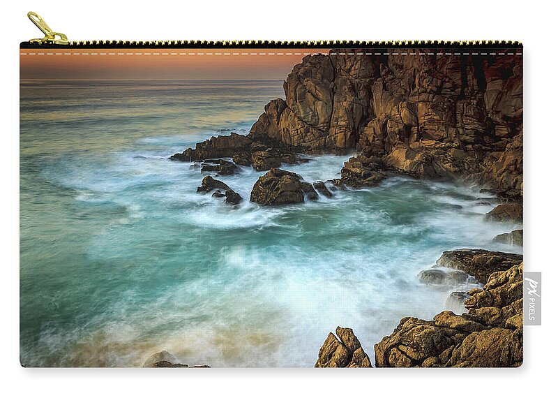Galicia Zip Pouch featuring the photograph Penencia Point Galicia Spain by Pablo Avanzini