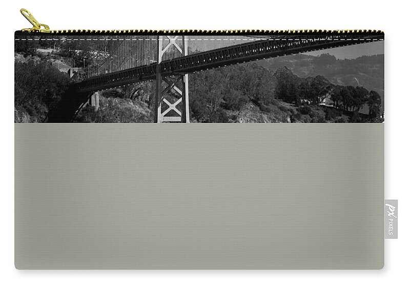 California Zip Pouch featuring the photograph San Francisco Bay Bridge #3 by Alexander Fedin