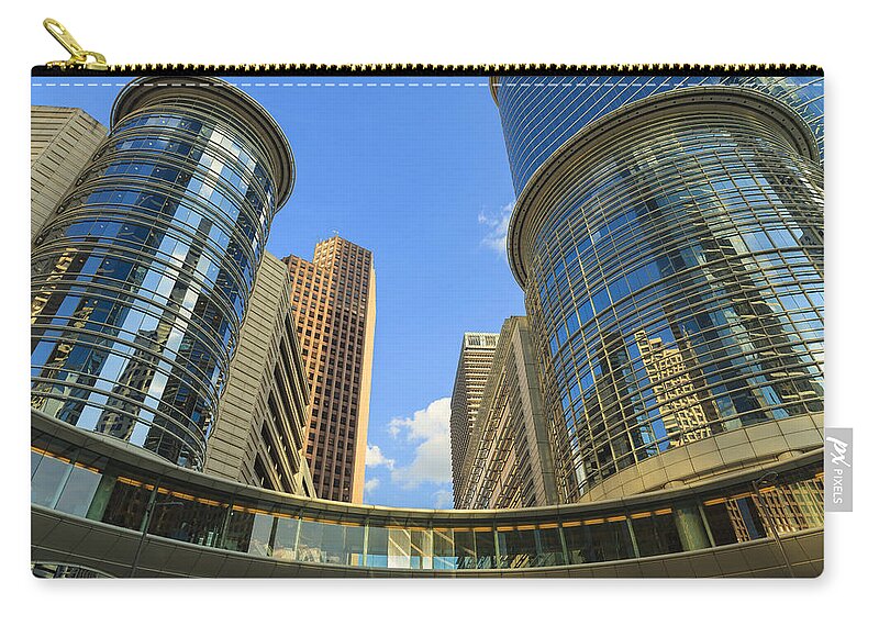 Architecture Zip Pouch featuring the photograph Skyscrapers #2 by Raul Rodriguez