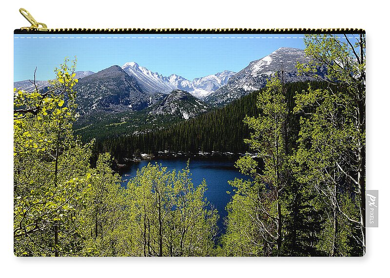 Tranquil Zip Pouch featuring the photograph Spring at Bear Lake #2 by Tranquil Light Photography
