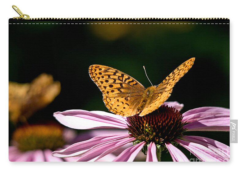 Butterfly Zip Pouch featuring the photograph Sunny Side Up #2 by Cheryl Baxter