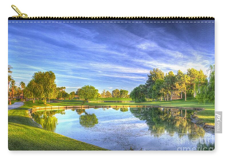 Golf Zip Pouch featuring the photograph The Golf Course #2 by Marc Bittan