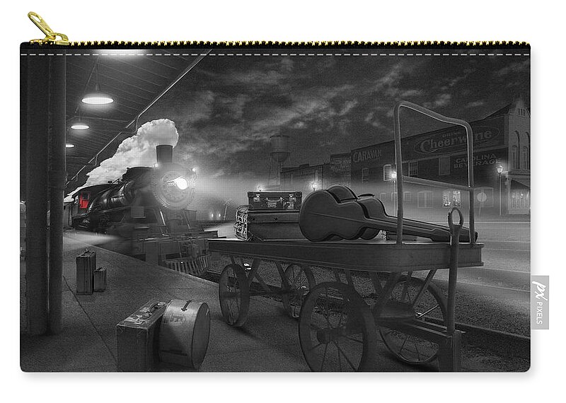 Transportation Carry-all Pouch featuring the photograph The Station by Mike McGlothlen