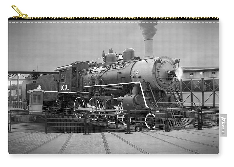 Transportation Zip Pouch featuring the photograph The Turntable by Mike McGlothlen