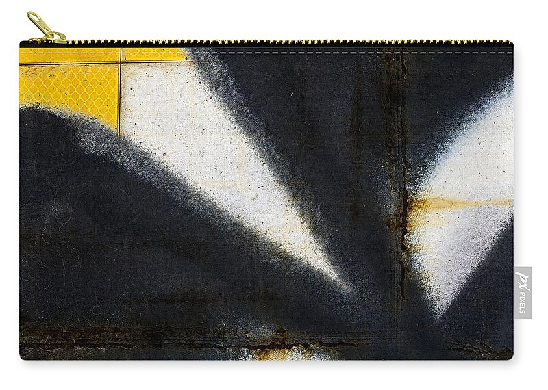 Train Zip Pouch featuring the photograph Train Art Abstract #2 by Carol Leigh