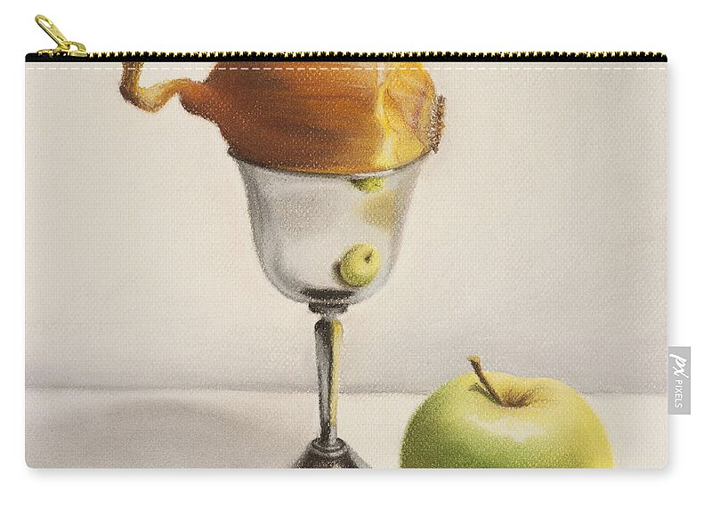 Still Life Prints Paintings Pastels Zip Pouch featuring the pastel The Union by Natalia Astankina