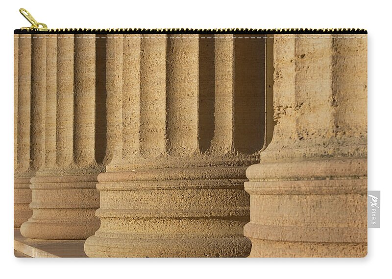 In A Row Zip Pouch featuring the photograph Usa, Pennsylvania, Philadelphia #2 by Fotog