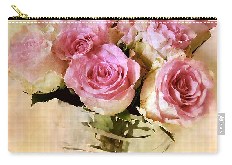 Roses Zip Pouch featuring the photograph Watercolor Roses by Jessica Jenney