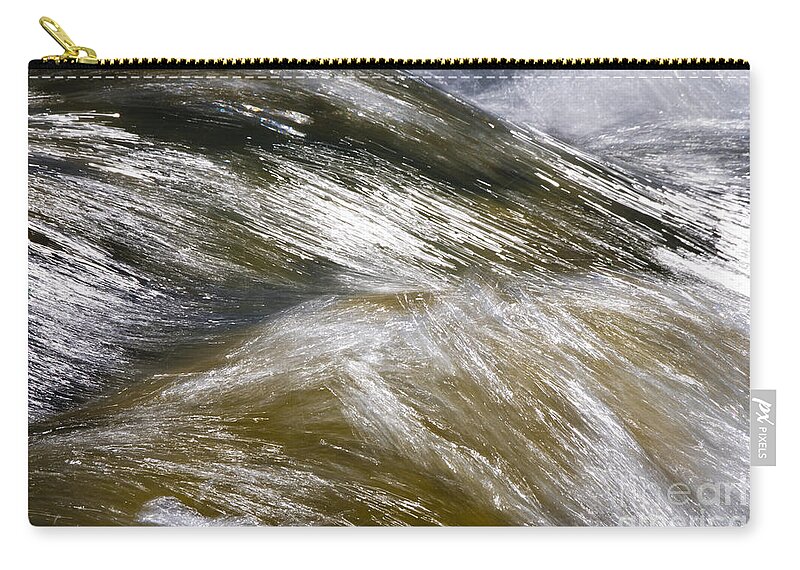 Heiko Zip Pouch featuring the photograph Whirling River by Heiko Koehrer-Wagner