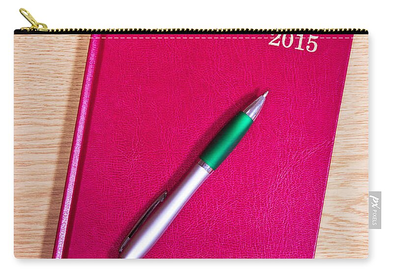 2015 Zip Pouch featuring the photograph 2015 Diary by Tom Gowanlock