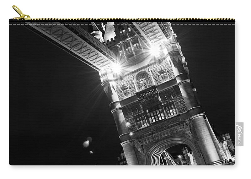 Tower Bridge Zip Pouch featuring the photograph Tower Bridge London #21 by David Pyatt