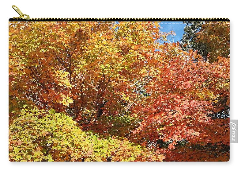 Fall Zip Pouch featuring the photograph Fall Explosion of Color #22 by Kenny Glover