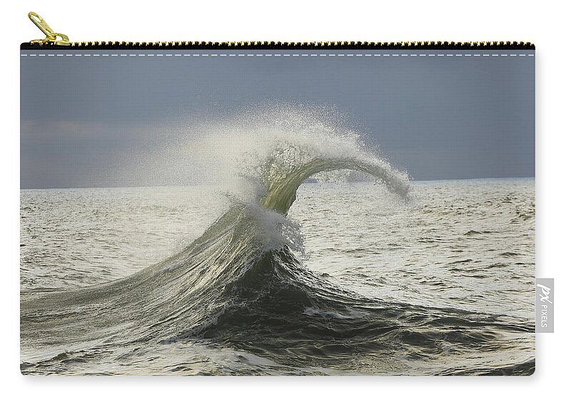 Photography Zip Pouch featuring the photograph Waves In The Pacific Ocean, San Pedro #24 by Panoramic Images