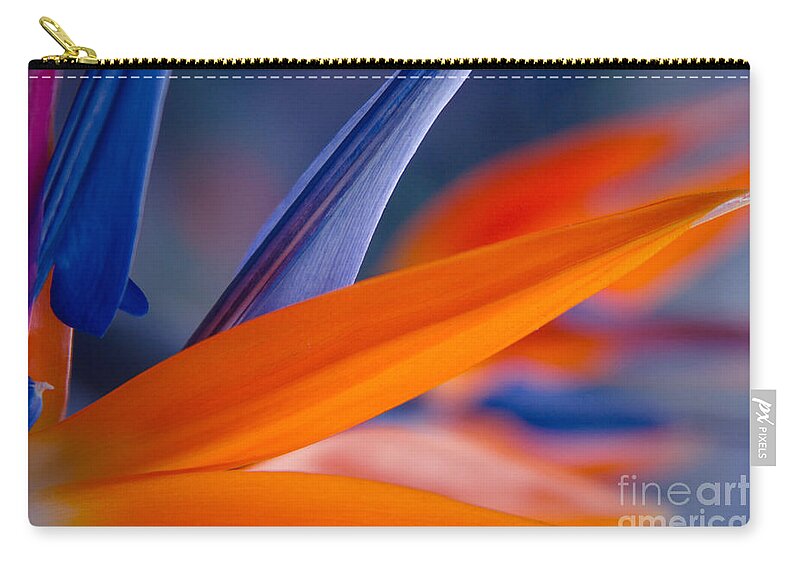 Bird Of Paradise Zip Pouch featuring the photograph Art by Nature by Sharon Mau