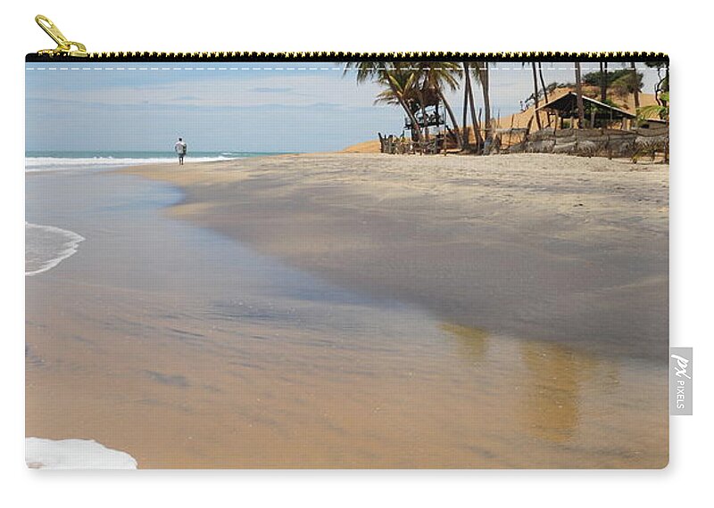 Water's Edge Zip Pouch featuring the photograph Arugam Bay,sri Lanka #3 by Alan lagadu
