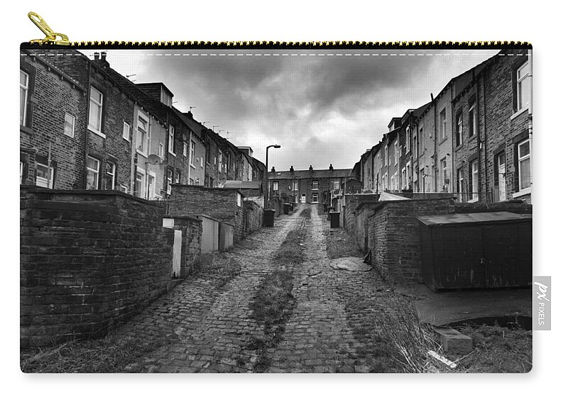 Stock Photo Zip Pouch featuring the photograph Bradford Streets #1 by Mick Flynn