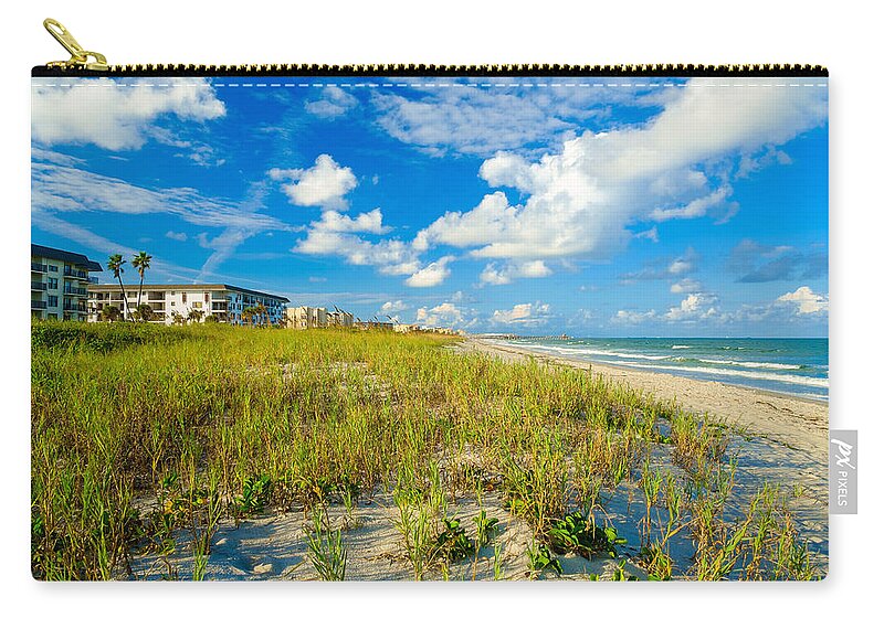 Cocoa Beach Zip Pouch featuring the photograph Cocoa Beach #3 by Raul Rodriguez