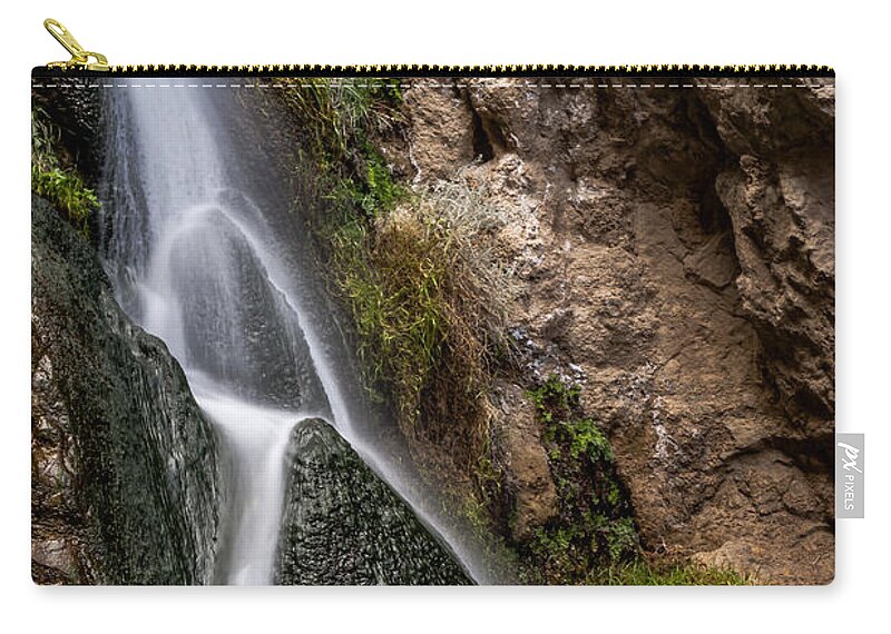 Water Zip Pouch featuring the photograph Darwin Falls #3 by Cat Connor