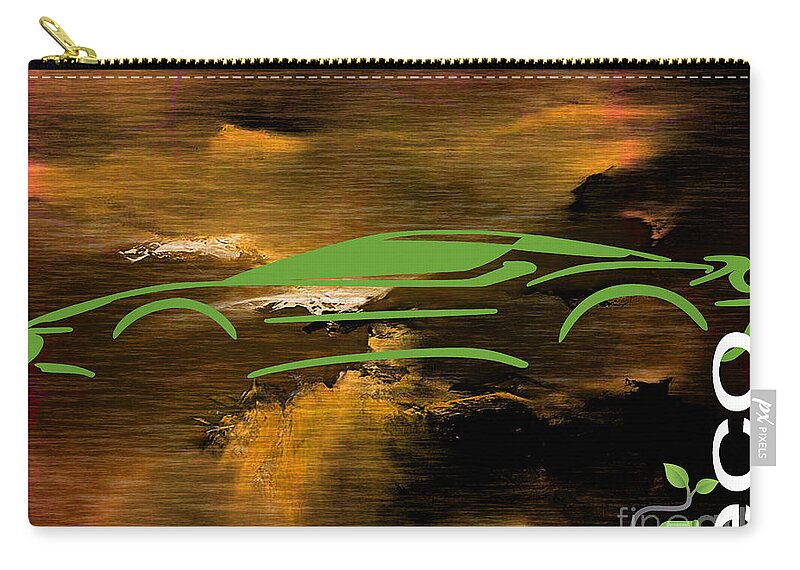 Eco Zip Pouch featuring the mixed media Eco Collection #2 by Marvin Blaine