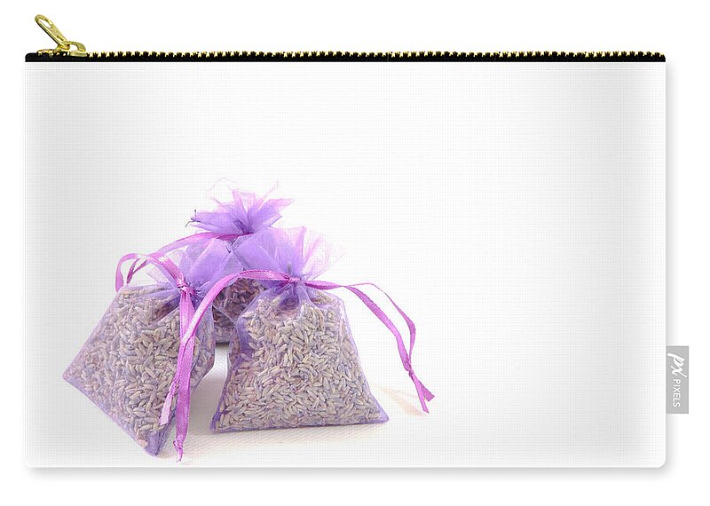 Alternative Zip Pouch featuring the photograph Lavender #3 by Tom Gowanlock