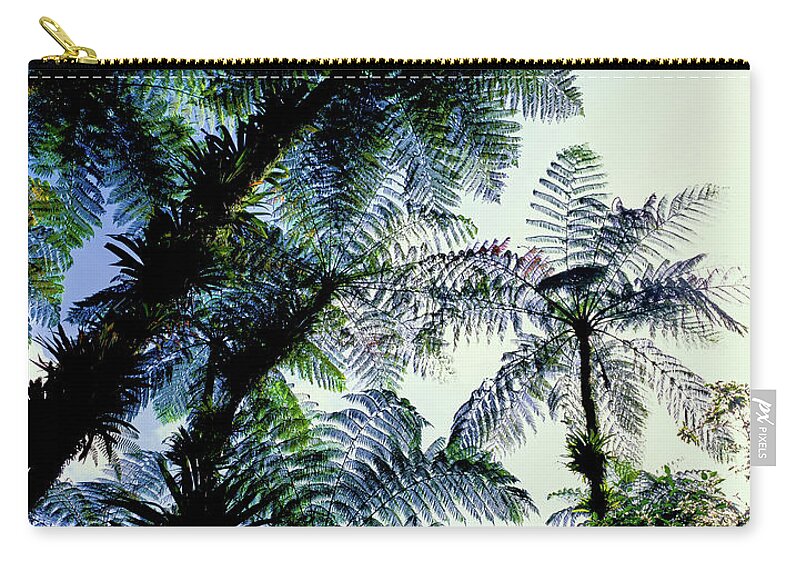 Photography Zip Pouch featuring the photograph Low Angle View Of West Indian Treefern #3 by Panoramic Images