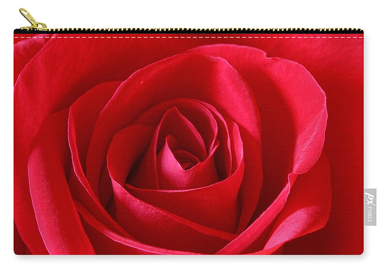 Background Carry-all Pouch featuring the photograph Red Rose by Peter Lakomy