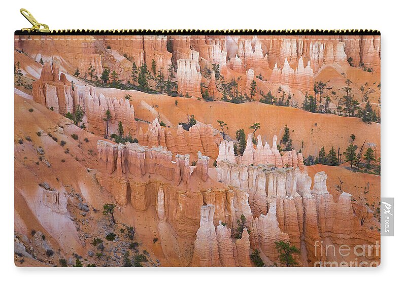 00431141 Zip Pouch featuring the photograph Sandstone Hoodoos in Bryce Canyon #1 by Yva Momatiuk John Eastcott