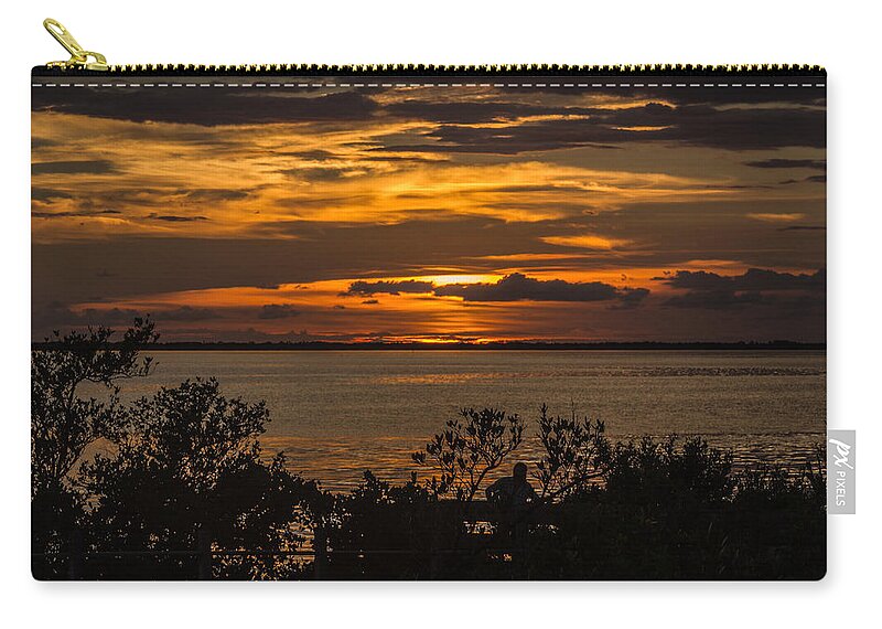 Florida Zip Pouch featuring the photograph Sunset #3 by Jane Luxton