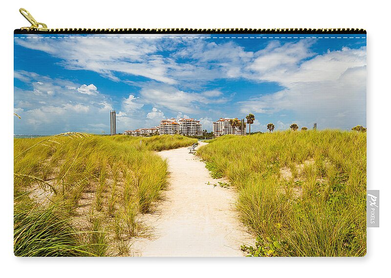 Architecture Zip Pouch featuring the photograph Miami Beach #30 by Raul Rodriguez