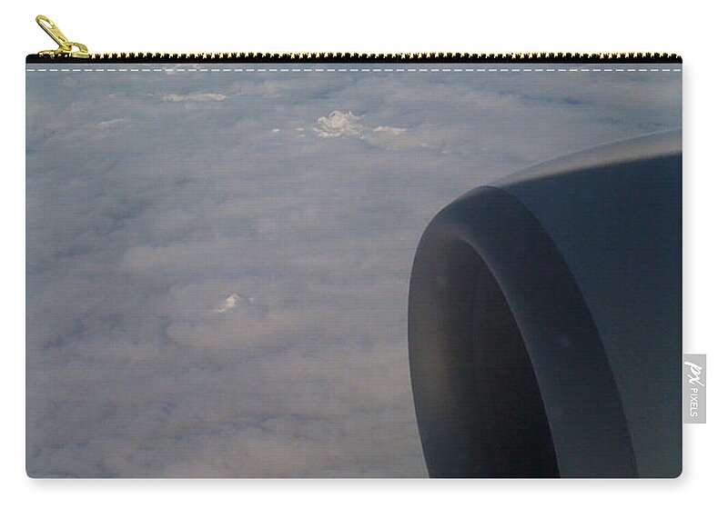Aviation Zip Pouch featuring the photograph 33000 Feet by Mark Alan Perry