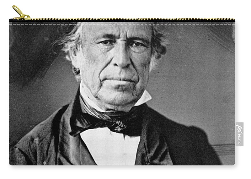 1850 Zip Pouch featuring the photograph Zachary Taylor (1784-1850) #34 by Granger