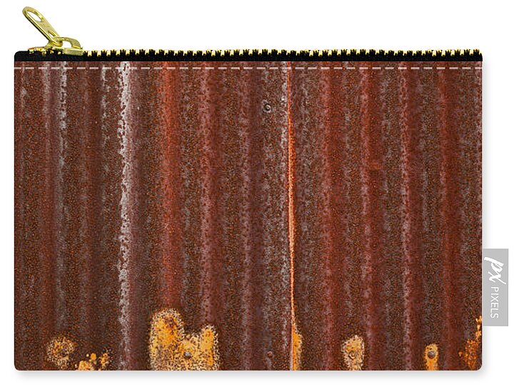 Sandy Hook Zip Pouch featuring the photograph 344 and Rust by Gary Slawsky