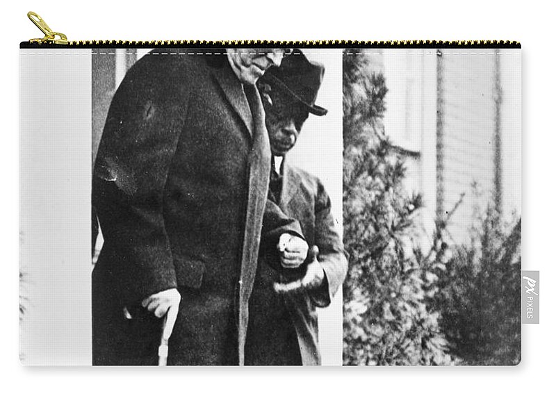 1920 Zip Pouch featuring the photograph Woodrow Wilson (1856-1924) #38 by Granger