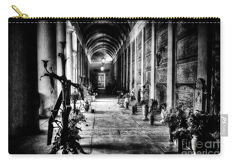 Gothic Carry-all Pouch featuring the photograph Cemetery of Verona by Traven Milovich