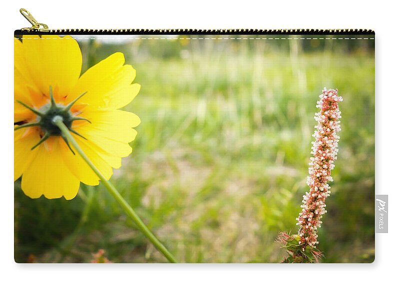 Stem Zip Pouch featuring the photograph Wildflowers by Melinda Ledsome