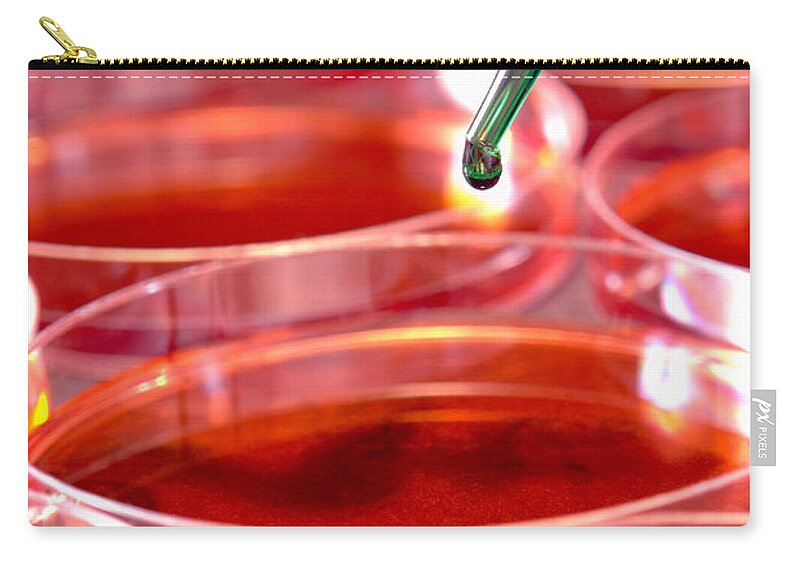 Lab Zip Pouch featuring the photograph Laboratory Experiment in Science Research Lab #40 by Science Research Lab