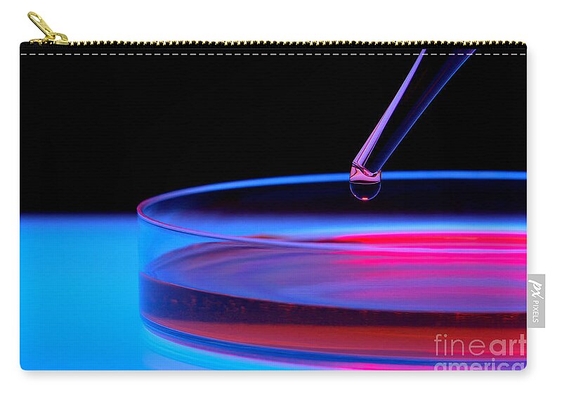 Lab Zip Pouch featuring the photograph Laboratory Experiment in Science Research Lab #45 by Science Research Lab